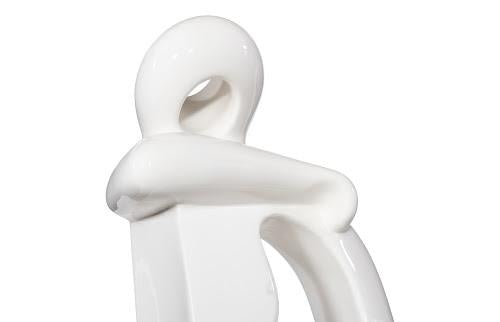 Phillips Collection Sweetie Sculpture, Gel Coat White White Accent