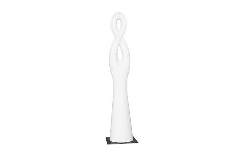 Phillips Collection Twisted Sculpture Gel Coat White Accent