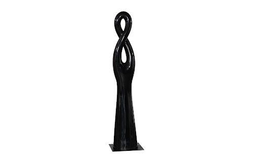 Phillips Collection Twisted Sculpture Gel Coat Black Accent