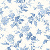 Borastapeter Blomslinga Blue And White Wallpaper