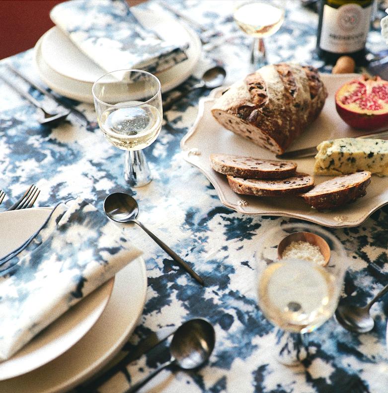 DecoratorsBest Chartreuse Grey Marble Tablecloth