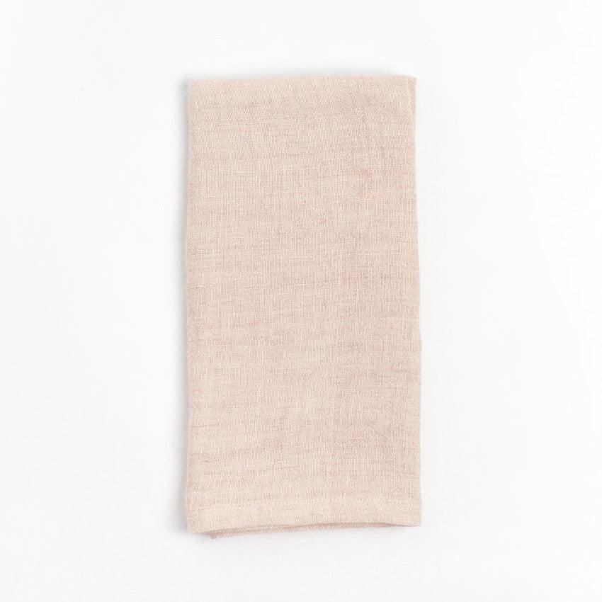 DecoratorsBest Stone Washed Linen Napkins, Blush - set of 4