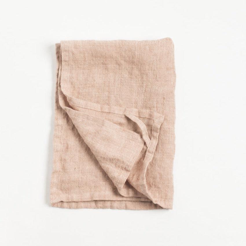 DecoratorsBest Stone Washed Linen Tea Towel - Blush