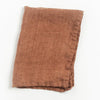 Decoratorsbest Stone Washed Linen Tea Towel - Terracotta