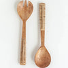 Decoratorsbest Braided Mango Wood Salad Servers