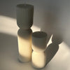 Decoratorsbest Tall Column Striped Column Candle | Pillar Soy Decorative Candle