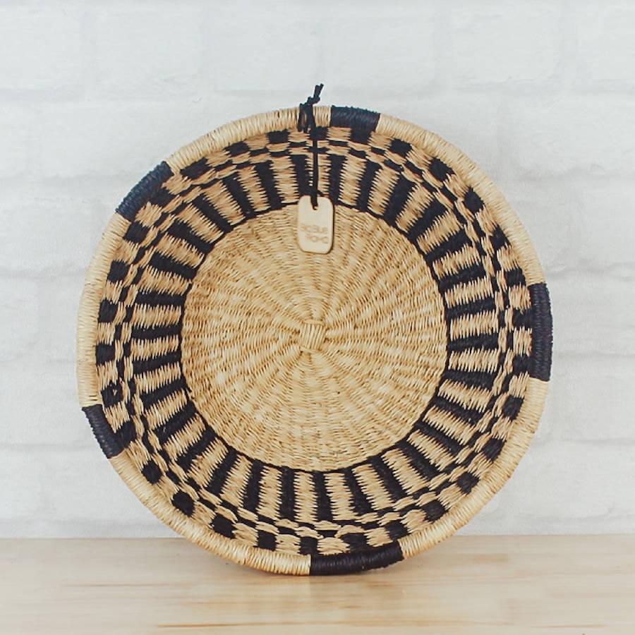 DecoratorsBest Bolga Baskets - Tray Basket Natural Palette