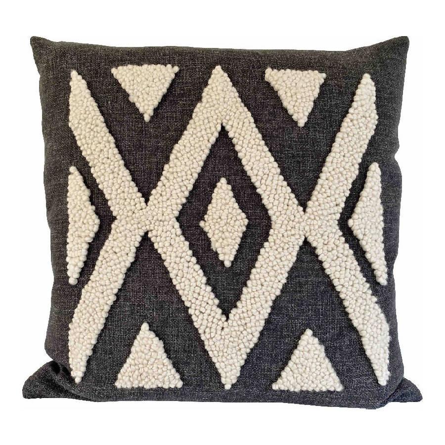 DecoratorsBest without insert Punch Needle Ndebele Pillow - Pattern 2