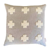 Decoratorsbest With Insert Punch Needle Naturals Pillow - Crosses