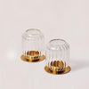 Decoratorsbest Kira Glass Lantern - Set Of 2