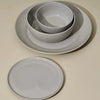 Decoratorsbest Grey S/4 Wide Rim Dinnerware Set