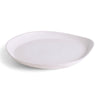 Decoratorsbest Matte White Stoneware Round Serving Platter