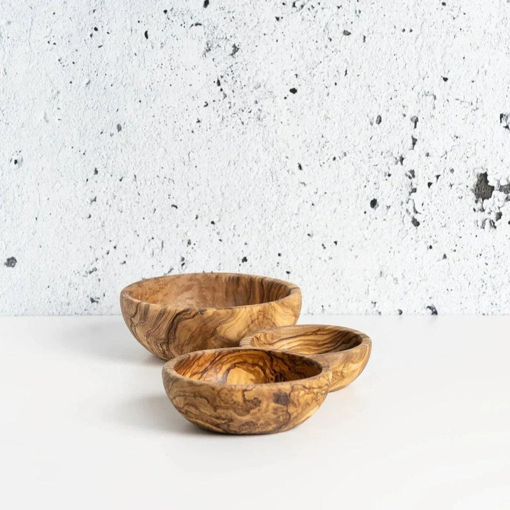 DecoratorsBest Olive Wood Nesting Bowls - set of 3