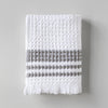 Decoratorsbest S/2 Organic Belgian Waffle Hand Towels - Ash