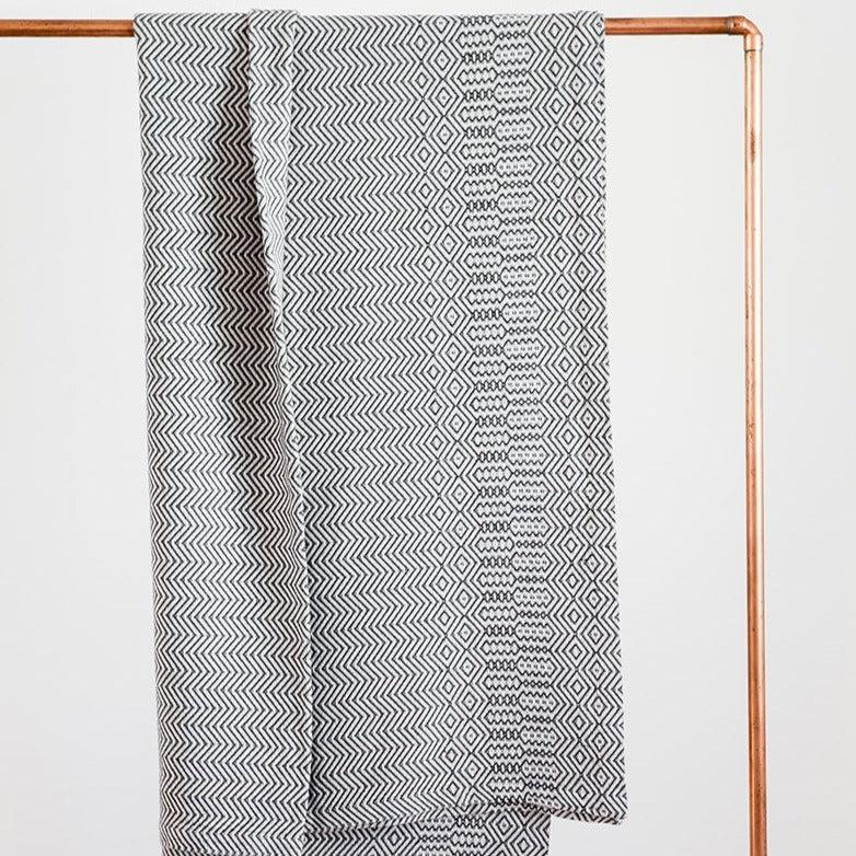 DecoratorsBest Bakuba Throw - Charcoal