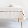 Decoratorsbest 170 X 250 Provincial Tablecloth - Natural/French Navy