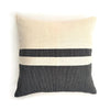 Decoratorsbest With Insert Woven Block Pillow Case - Natural With Black