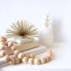 Decoratorsbest Farmhouse Wooden Beads With Jute Tassels