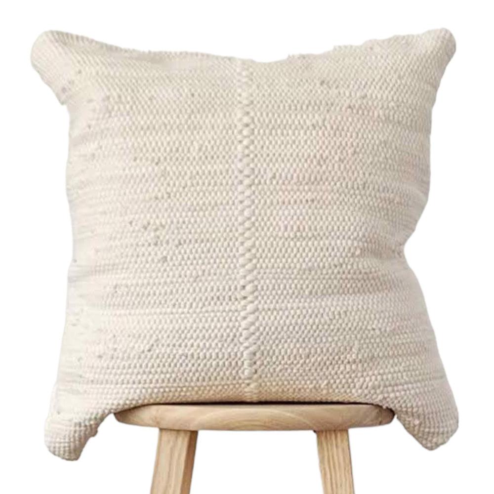 DecoratorsBest with insert Chindi Pillow Cover - Cream