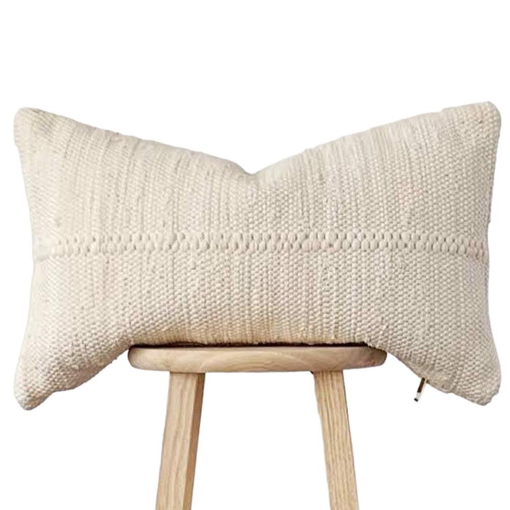 DecoratorsBest with insert Chindi Lumbar Pillow - Cream