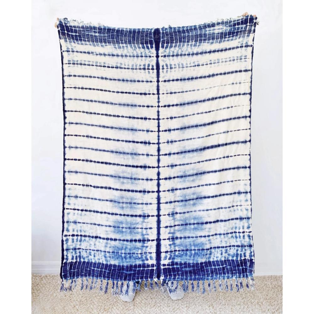 DecoratorsBest Indigo Shibori Throw - Spine