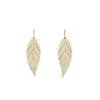 Decoratorsbest Brown Large Leaf Earrings