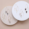 Decoratorsbest White Tridangle Earrings