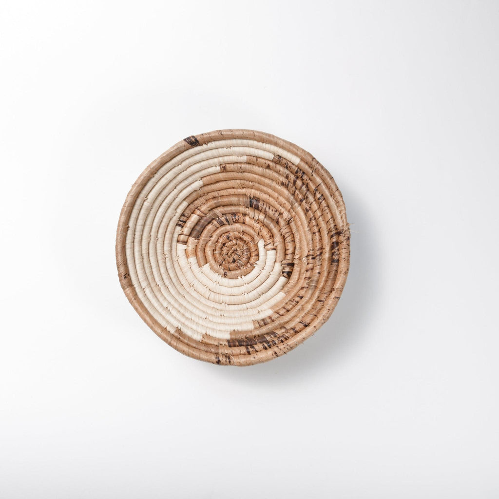 DecoratorsBest Small Simple Spiral Basket ~ Banana Fiber