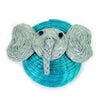 Decoratorsbest Elephant Lidded Basket - Turquoise Blue