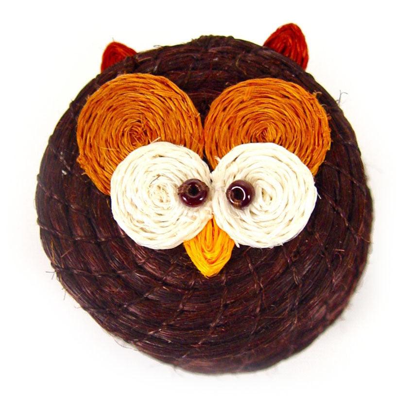 DecoratorsBest Owl Lidded Basket