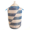 Decoratorsbest Large Storage Basket - Blue Stripe