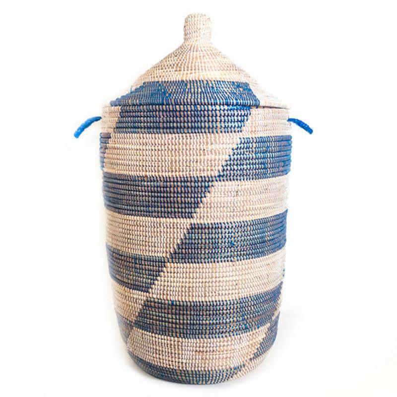 DecoratorsBest Large Storage Basket - Blue Stripe