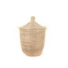 Decoratorsbest Dou Lid Storage Basket Monochrome Natural - Medium