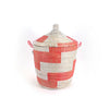 Decoratorsbest Medium Storage Basket - Red Stripe