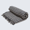 Decoratorsbest Tanzanian Handwoven Throw - Black Circles On White