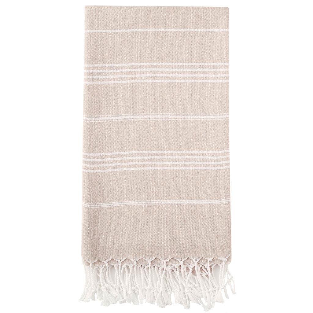 DecoratorsBest Pure Series Sustainable Turkish Towel Beige