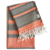 Decoratorsbest Samara Gray - Orange Turkish Towel