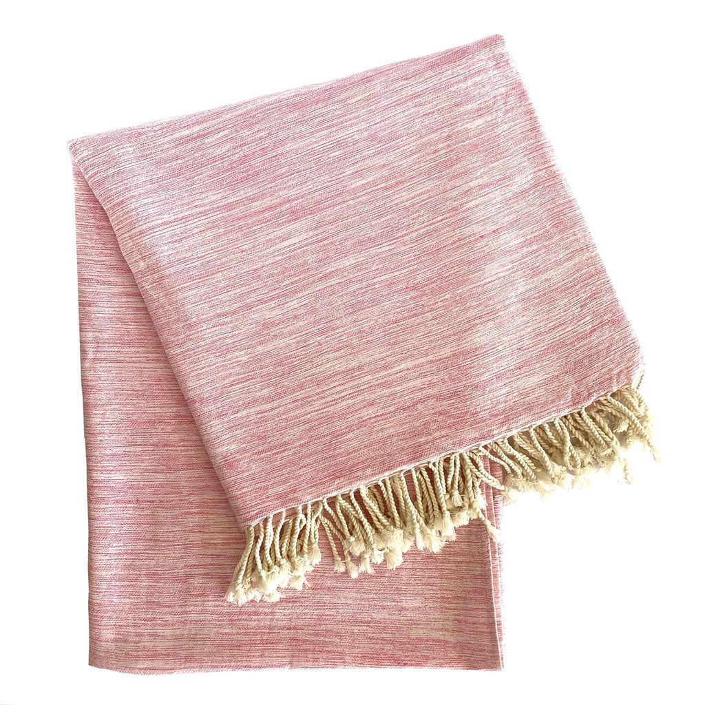 DecoratorsBest Yalova Ultra Soft Marbled Blanket Throw Pink