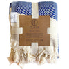 Decoratorsbest Pipa Sustainable Hand-Loomed Throw Blanket - Blue