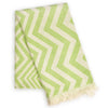 Decoratorsbest Mersin Chevron Towel / Blanket  - Green