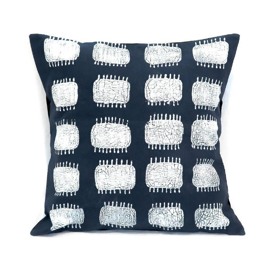 DecoratorsBest Pillow Cover - Tribal Cloth Indigo Spike