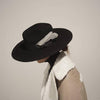 Decoratorsbest Medium (M) Black Feather Felt Hat