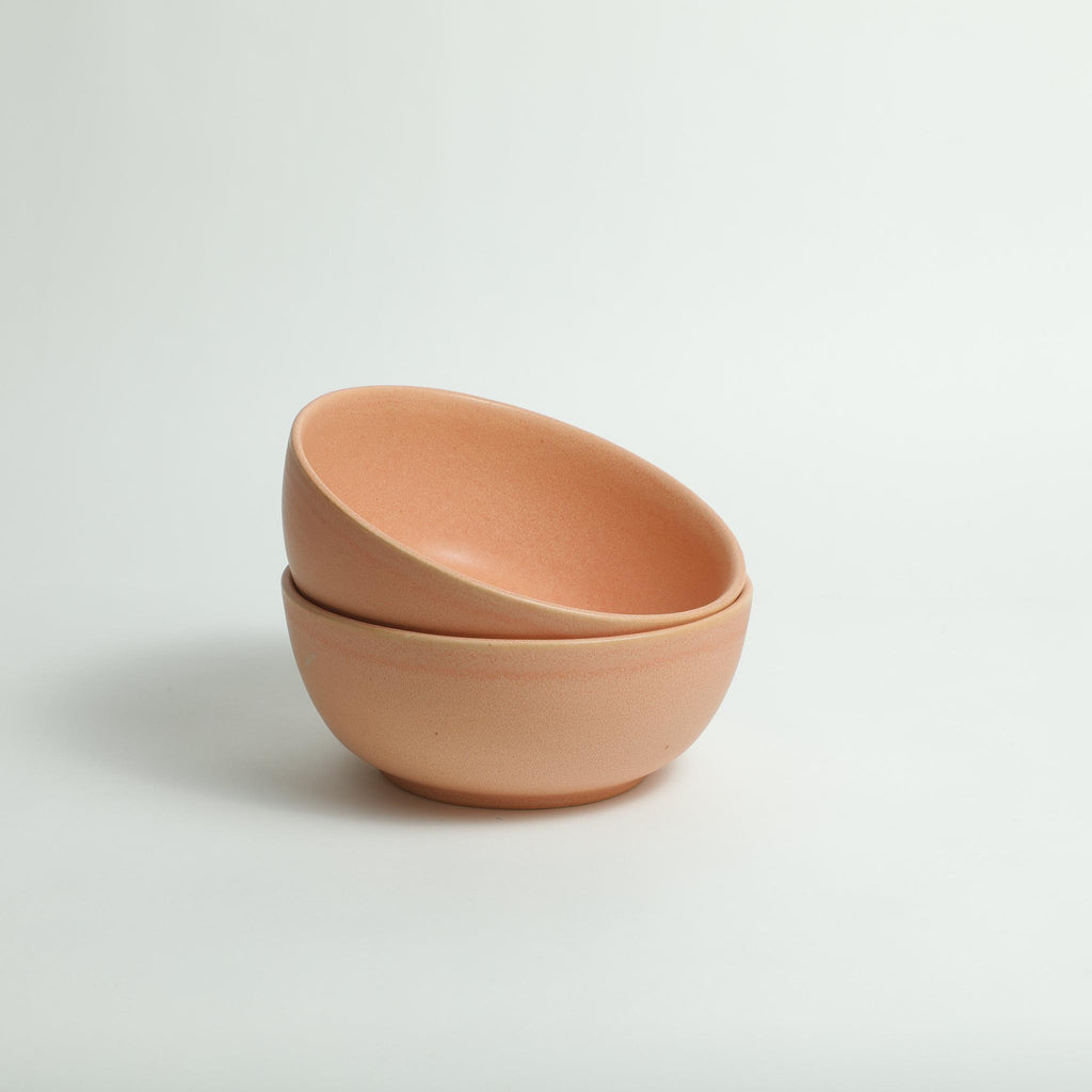 DecoratorsBest Stoneware Cereal Bowl - Peach (Set of 2)