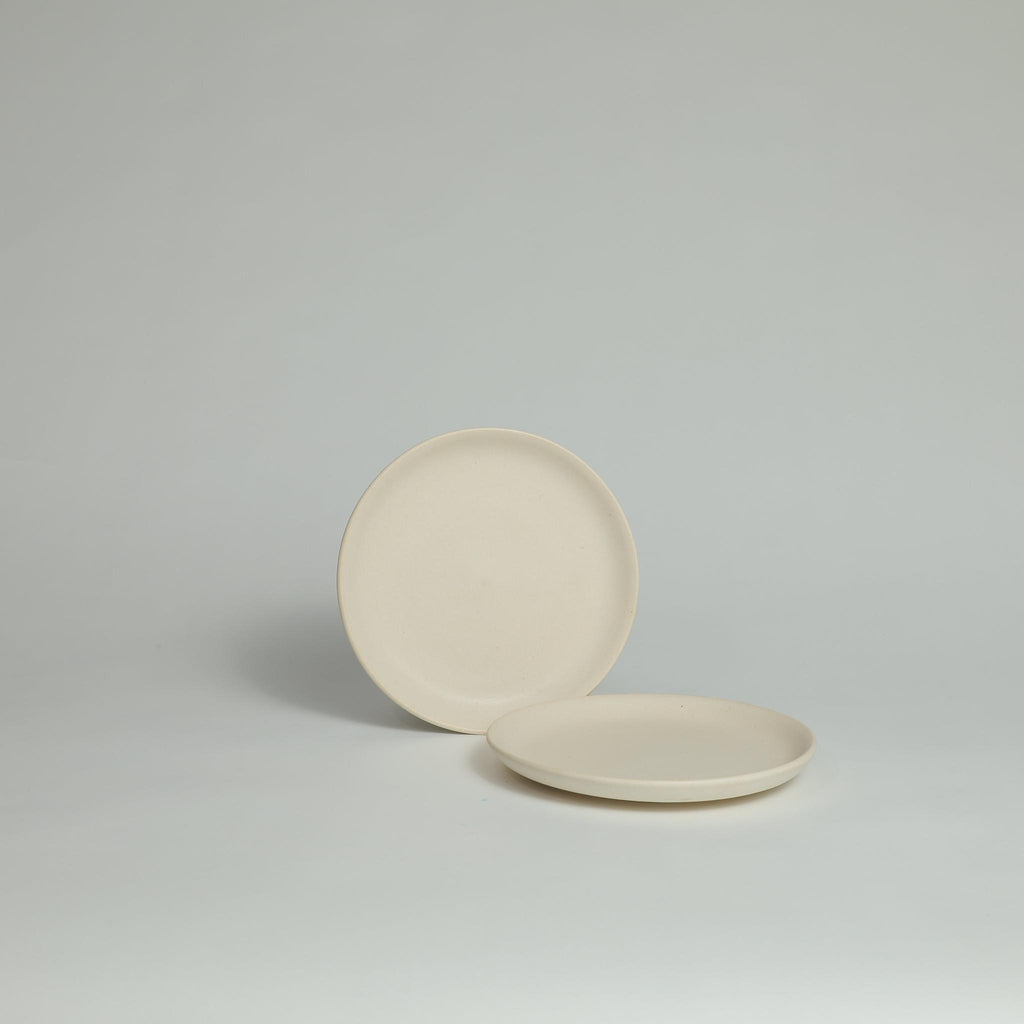 DecoratorsBest Stoneware Side Plate - White (Set of 2)