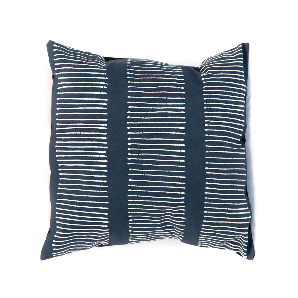 DecoratorsBest Pillow Cover - Tribal Cloth Indigo Lines