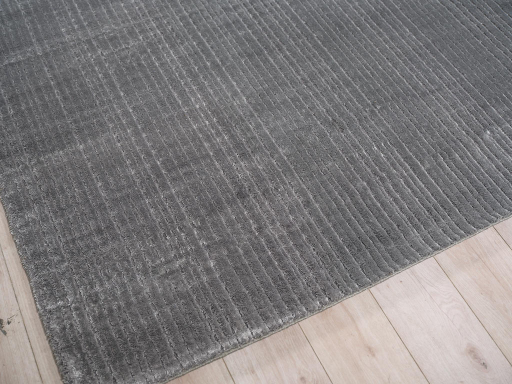 Exquisite Rugs Exquisite Rugs Cabrini Modern Handmade Silky Nylon in 6732 Gray 10' x 14' Area Rug