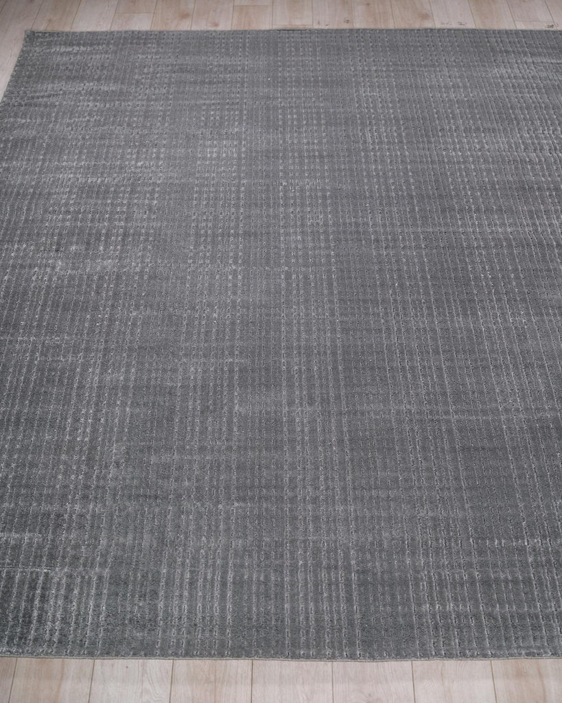 Exquisite Rugs Exquisite Rugs Cabrini Modern Handmade Silky Nylon in 6732 Gray 4' x 6' Area Rug