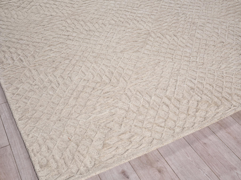 Exquisite Rugs Exquisite Rugs Sandro Handmade New Zealand Wool in 7150 Silver 4' x 6' Area Rug