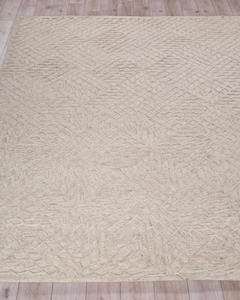 Exquisite Rugs Exquisite Rugs Sandro Handmade New Zealand Wool in 7150 Silver 4' x 6' Area Rug