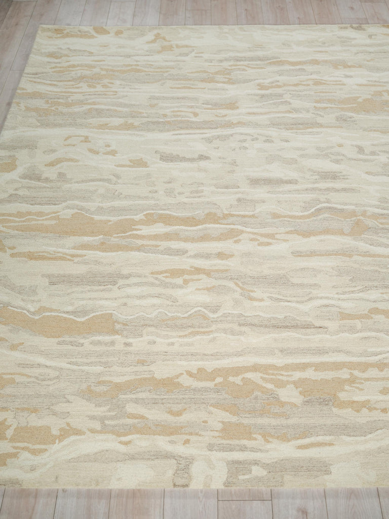 Exquisite Rugs Exquisite Rugs Cortero Handmade Hand Tufted New Zealand Wool 7158 Gold/Ivory 4' x 6' Area Rug